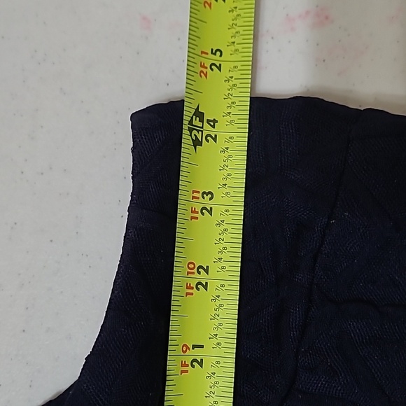 Crown & Ivy women's textured navy blue sleeveless dress size 2X - Picture 5 of 6